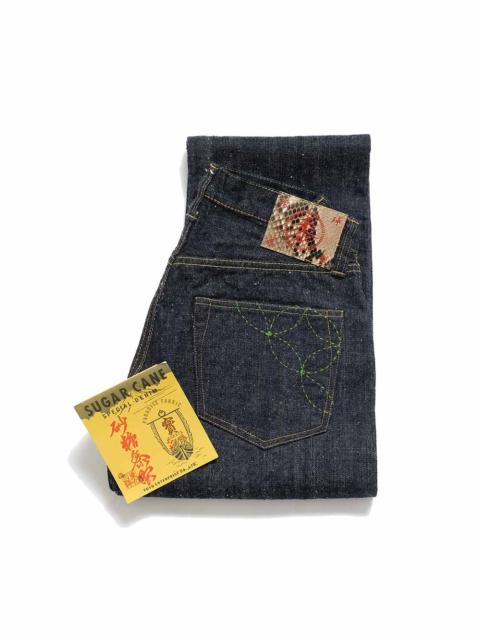 SUGAR CANE 14oz. The Sugar Cane Fiber Denim Ryukyu-ai Mixture Indigo Left Hand Twill - SC40301