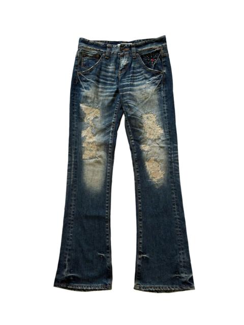 Other Designers JAPANESE BRAND SANFORD FLARE PATCHWORK JEANS