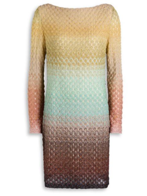 Missoni Metallic Dégradé Knitted Mini Dress