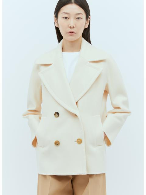 Max Mara Women Wool And Cashmere Pea Coat