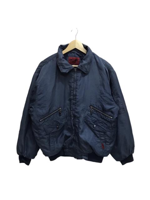Other Designers Japanese Brand - Vintage Lonely Wolf Double Pocket Zipper Bomber Jacket