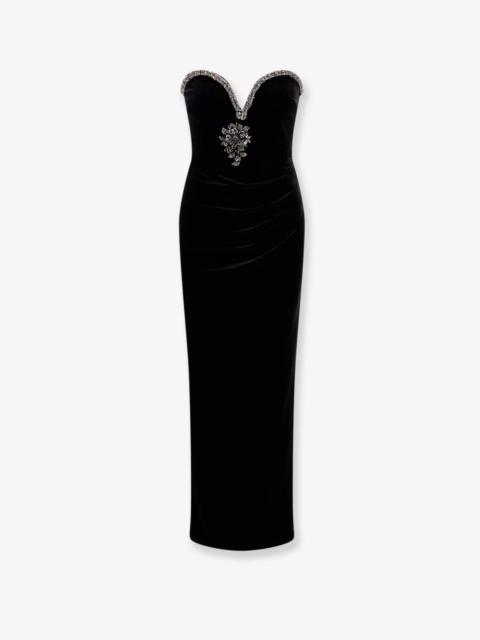 self-portrait Self Portrait Women Velvet Long Dress