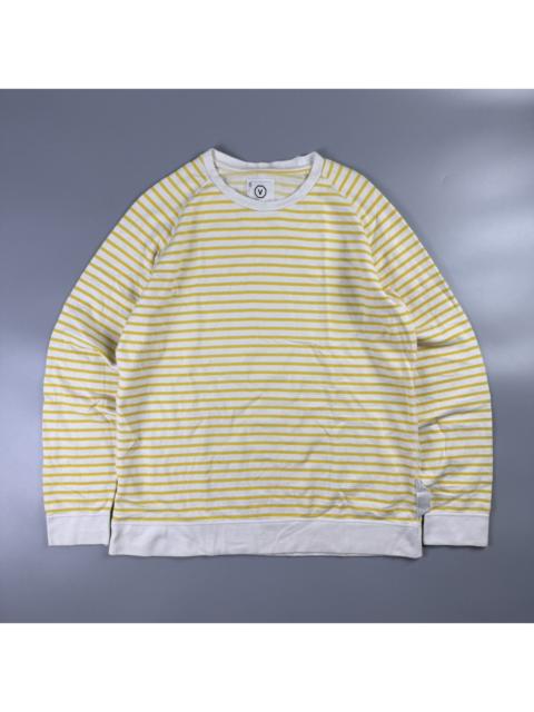 visvim Vintage Visvim Yellow Striped Long Sleeve Sweatshirt