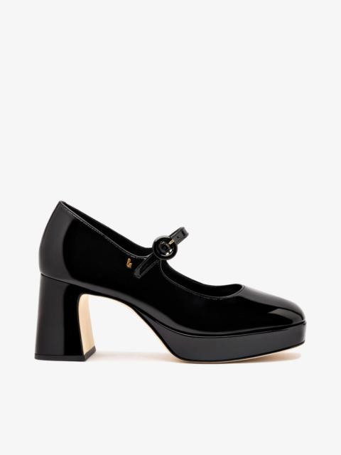 Larroudé Blair Platform In Black Patent Leather