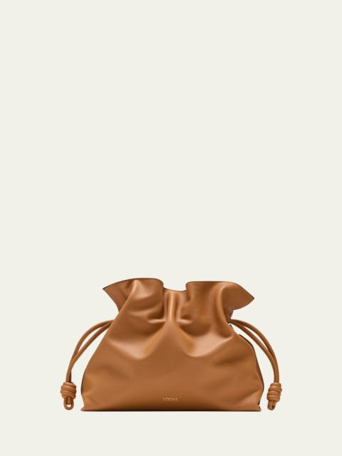 Loewe Flamenco Large Clutch Bag in Napa Leather with Golden Foil Anagram