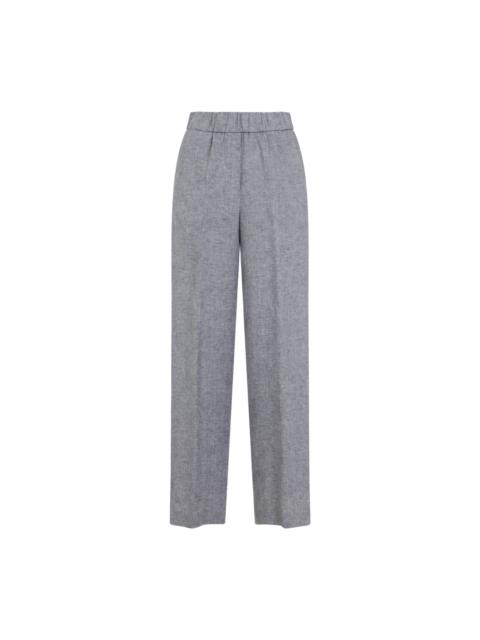 PESERICO Peserico Linen Straight Pants Women