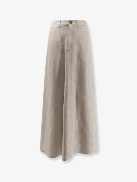 Other Designers Alysi Flared Linen Skirt
