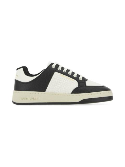 SAINT LAURENT Two-tone Leather Sl/61 Sneakers