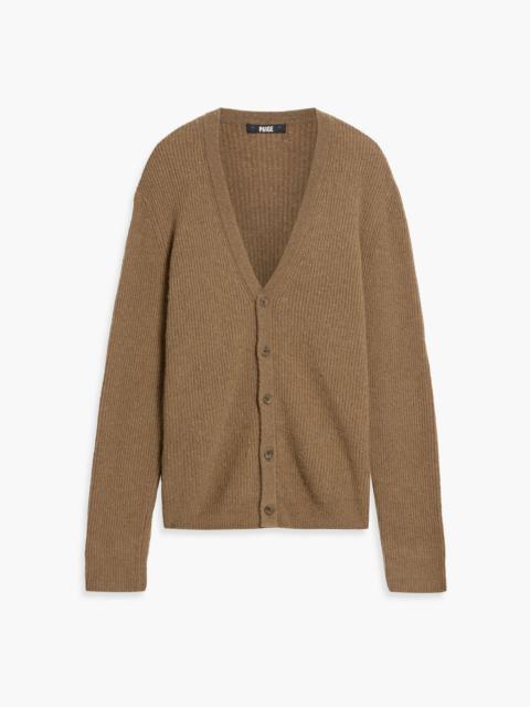 Other Designers Homann brushed ribbed merino wool-blend cardigan