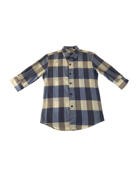 Yohji Yamamoto YS Homme Yohji Yamamoto Flannel Shirt Rare Plaid Check