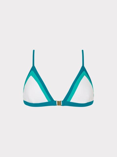 MILLY Positano Color Block Bikini Top