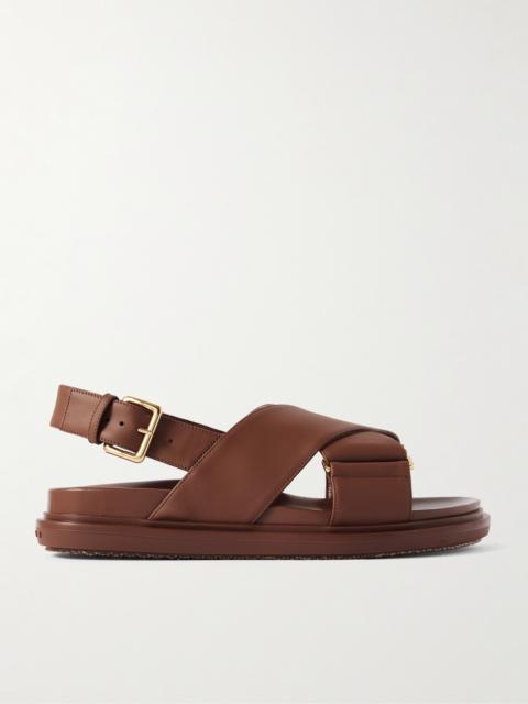 Marni Fussbett Leather Slingback Sandals