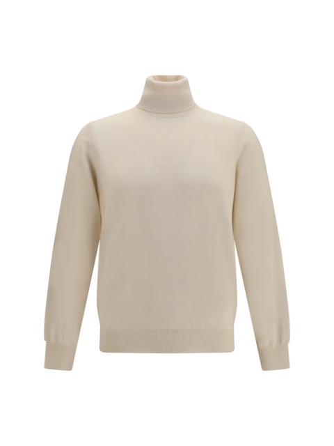Brunello Cucinelli Brunello Cucinelli Cashmere Turtleneck Sweater Beige/Grey Men