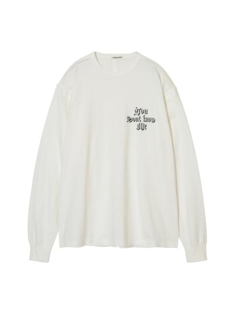 UNDERCOVER Long Sleeve Words Tee