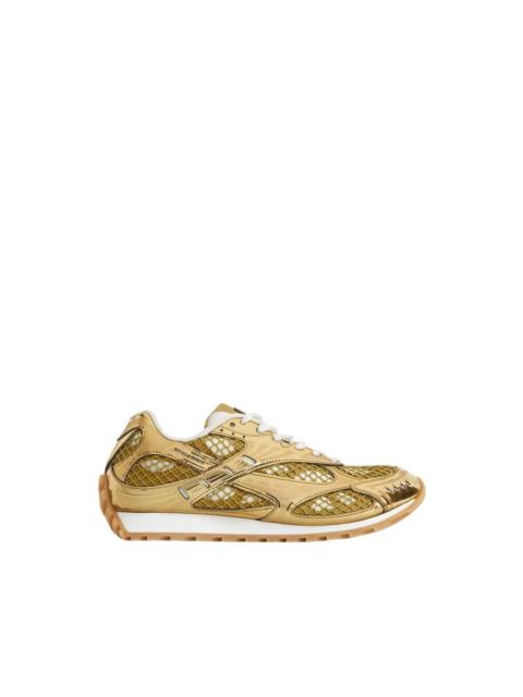 Bottega Veneta BOTTEGA VENETA Women's Orbit Gold/White Sneakers New & Authe