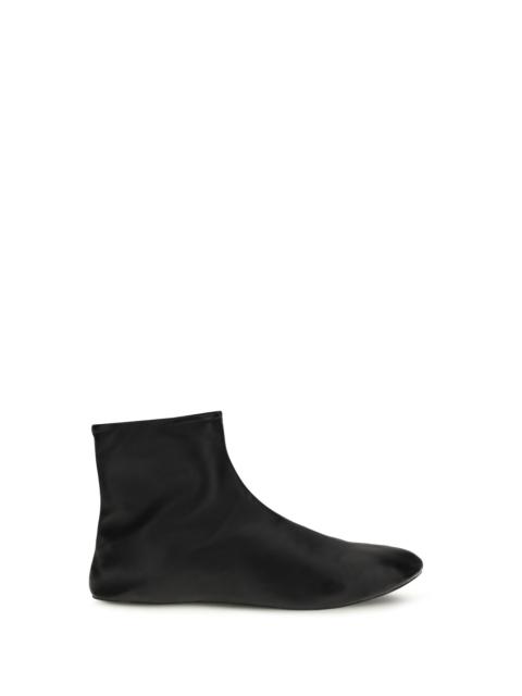 The Row The Row Leather Ankle Boots Lined With Soft Shearling