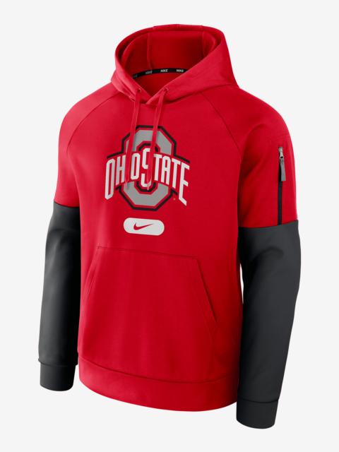 Nike Ohio State Buckeyes Fitness Men’s Nike Therma College Pullover Hoodie