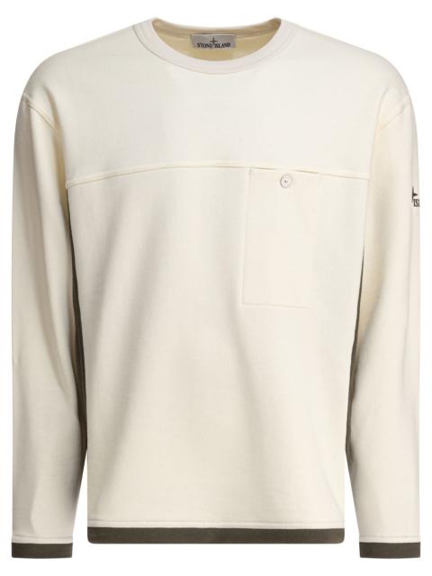 Stone Island Cotton Fleece Crewneck Sweatshirt