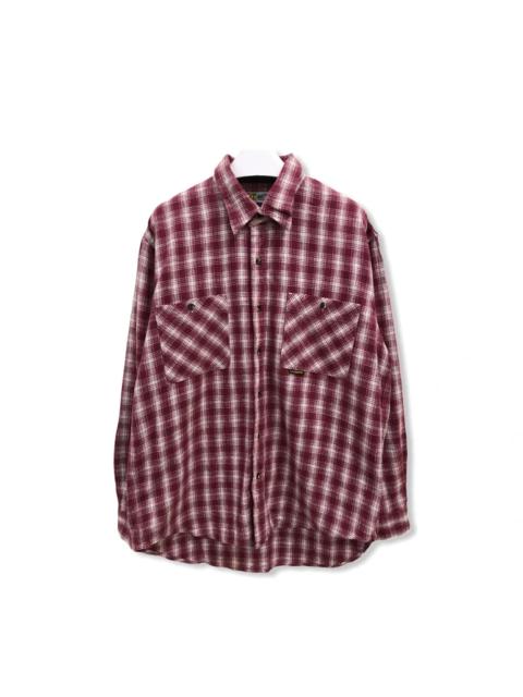 Other Designers Vintage - Vintage Gt Hawkins Plaid Tartan Flannel Shirt 👕