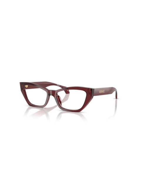 VERSACE Versace 52mm Cat Eye optical glasses in Red at Nordstrom