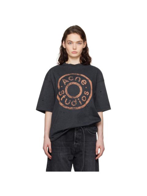 Gray Relaxed Fit Logo T-shirt