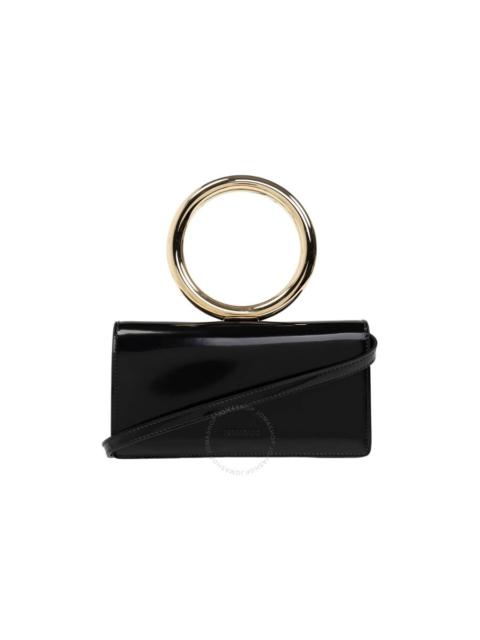 FERRAGAMO Ferragamo Debossed Logo Shoulder Bag in Black