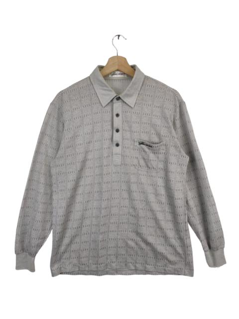 Other Designers Vintage - Vintage Polo Shirt Long Sleeve Distressed by CARBIA SPORTS