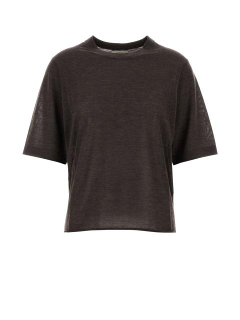 Loulou de Saison Dark brown cashmere Nala t-shirt