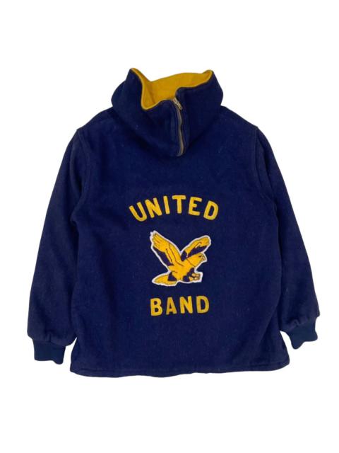 Other Designers Vintage United Band Wool Hoodie Varsity Jacket