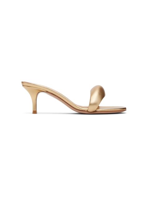 Gianvito Rossi Gold Bijoux 55 Mules