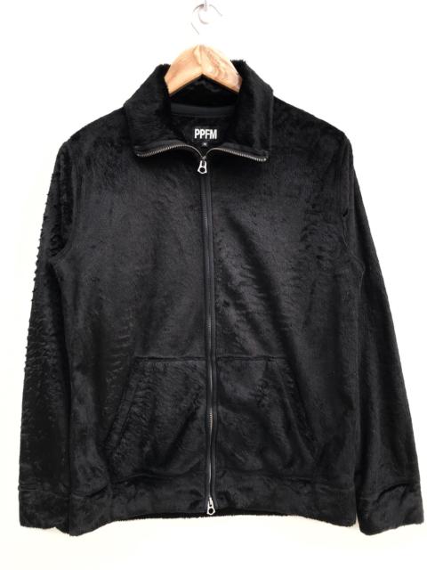 Other Designers Japanese Brand - Japanese Brand PPFM Black Fleece Zipper Light Jacket