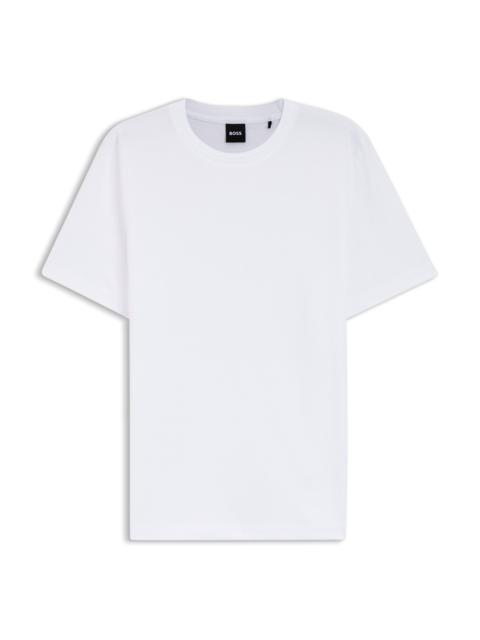 BOSS T-SHIRT WITH BUBBLE-JACQUARD STRUCTURE