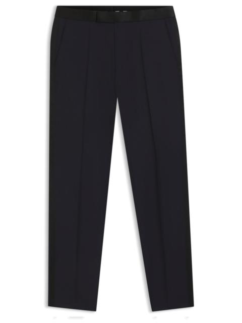 BOSS TUXEDO TROUSERS IN VIRGIN-WOOL SERGE