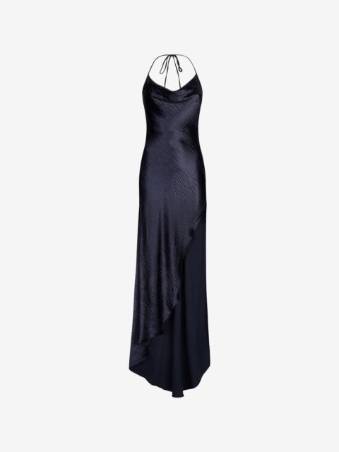 Roberto Cavalli Long Dress with Cowl Neck