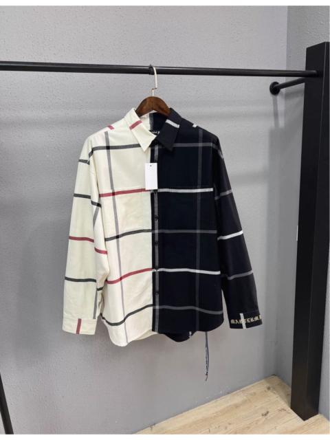 mastermind JAPAN Mastermind Japan panelled check-pattern shirt