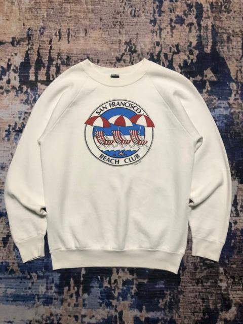 Other Designers Vintage 80s San Francisco Beach Club Crewneck Sweatshirt