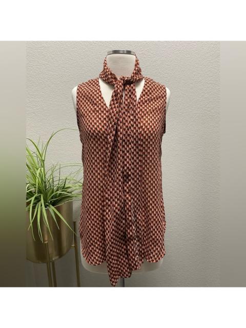 Other Designers 10 Crosby Derek Lam - Like new! 10 Crosby‎ Derek Lam Sleeveless Button Up Top with Scarf Sz 8