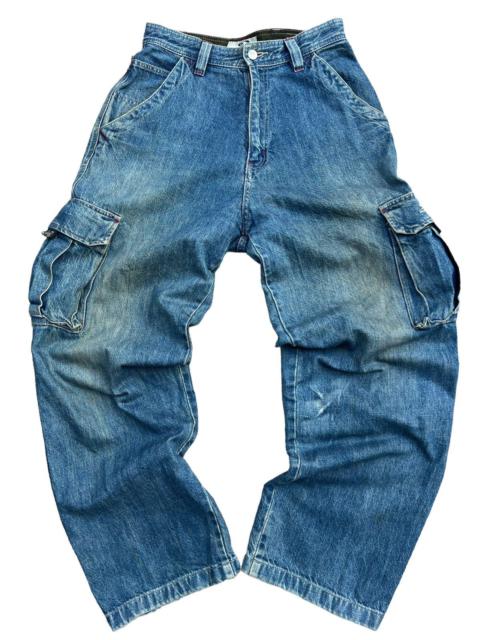 Other Designers Vintage - Piko Multipocket Parachute Boxy Baggy Denim Jeans 27x30