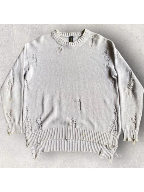 Maison MIHARAYASUHIRO Distressed Grunge Wool Oversized Sweater