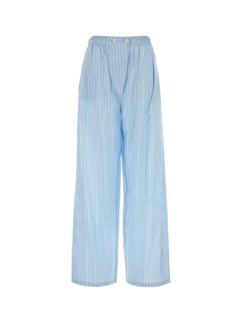 Prada Prada Women Embroidered Silk Pyjama Pant