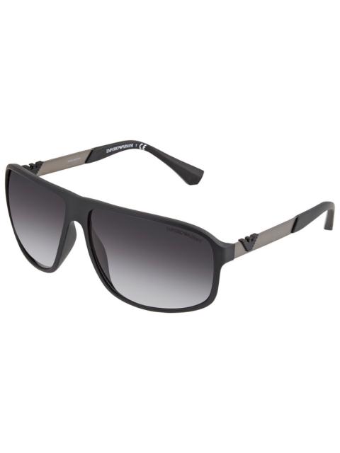 EMPORIO ARMANI Emporio Armani Grey Gradient Rectangular Men's Sunglasses AR4029-50638G-64