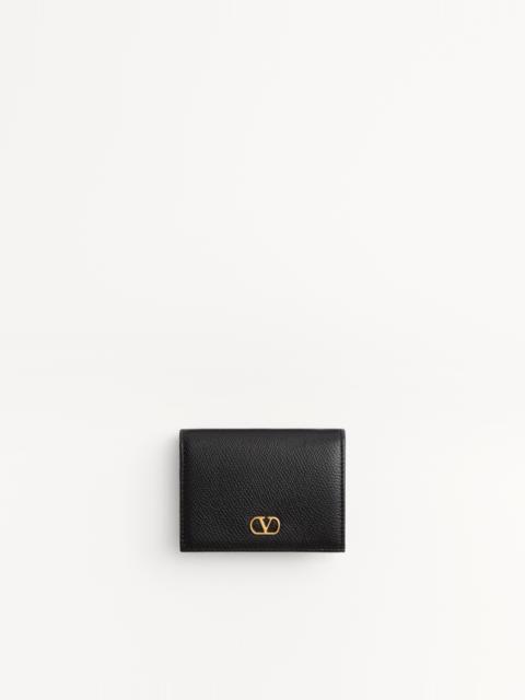 Valentino VLOGO SIGNATURE GRAINY CALFSKIN WALLET