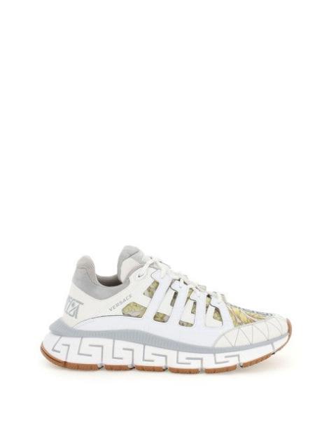 VERSACE White/Grey/Gold Trigreca Sneakers