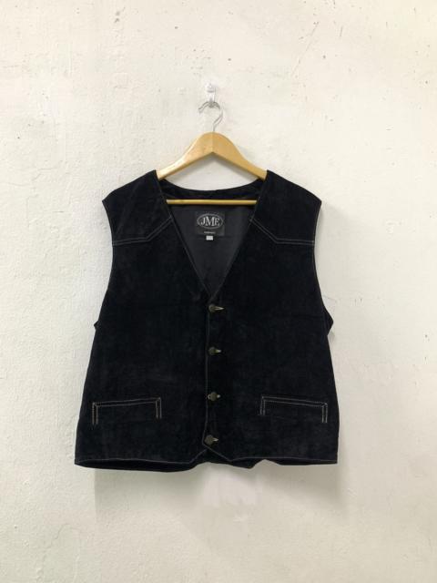 Other Designers JME Leather Suede Vest