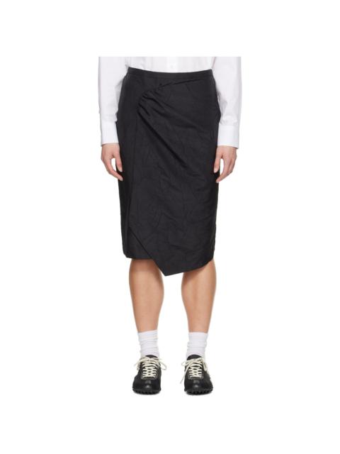 ADER error Black Medium Midi Skirt
