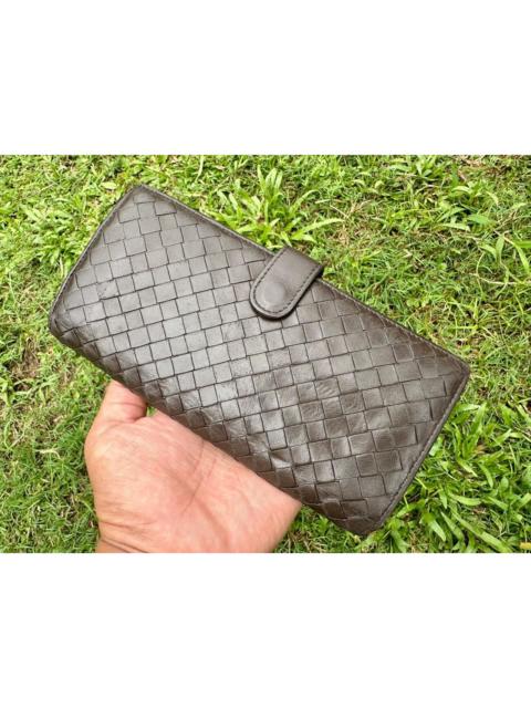 Bottega Veneta Authentic Bottega Veneta Intrecciato Leather Long Wallet