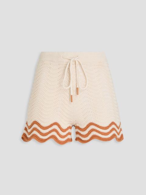 Zimmermann Crochet-knit cotton shorts