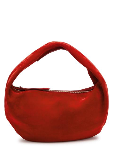 KHAITE Khaite Olivia Medium Suede top Handle bag
