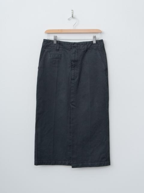 AURALEE Product Dyed Finx Chino Skirt - Black