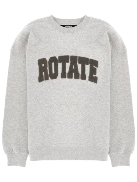 ROTATE COTTON SWEATSHIRT WITH LOGO